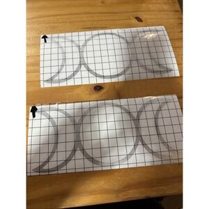 Triple Moon Vinyl Decals Silver Glitter Lot Of Two Pagan 9"w Unique